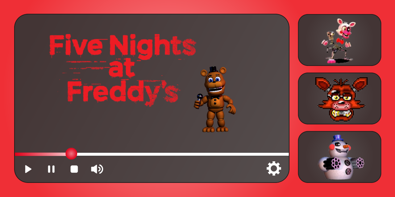 Five Nights at Freddy's Progress Bar Collection for YouTube