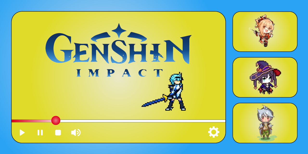 Genshin Impact Progress Bar Collection for YouTube