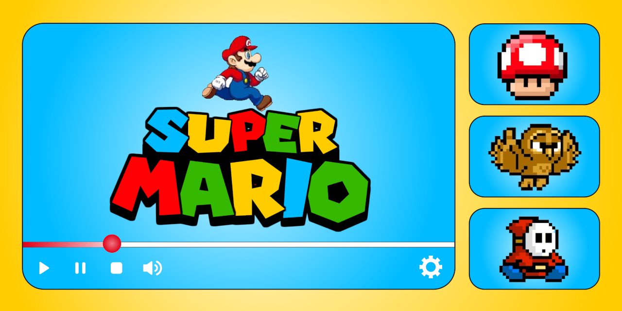 Super Mario Progress Bar Collection for YouTube - YouTube progress bar ...