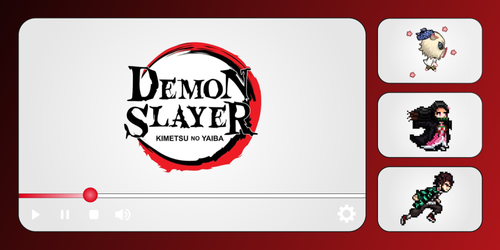 Demon Slayer: Kimetsu no Yaiba Progress Bar Collection for YouTube