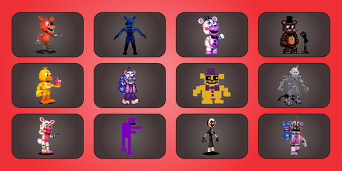 Five Nights at Freddy's Progress Bar Collection for YouTube