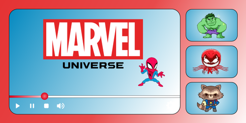 Marvel Universe Progress Bar Collection for YouTube