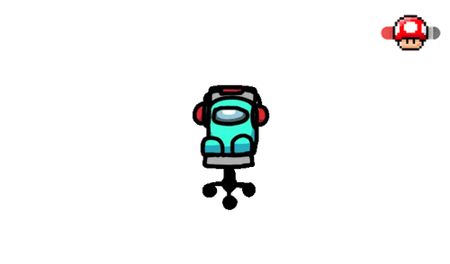 Among Us Cyan Character Chair Spin Progress Bar Custom Progress Bar for YouTube