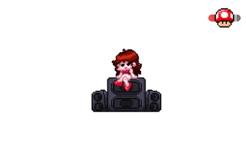 Friday Night Funkin' Girlfriend on Speakers