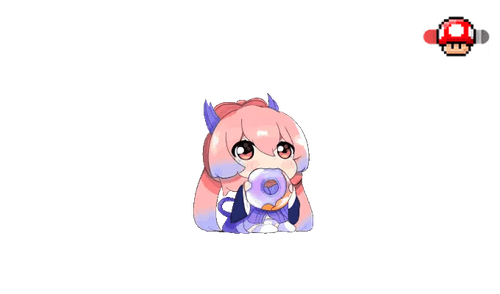 Genshin Impact Cute Kokomi with Donut