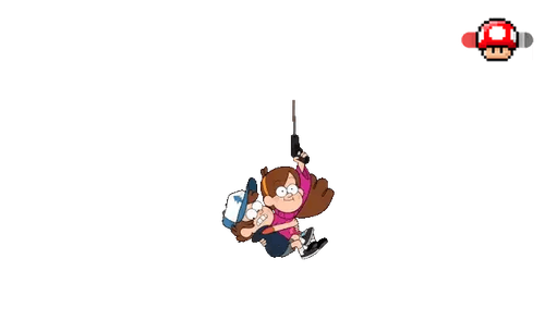 Gravity Falls Mabel and Dipper Grappling Hook Jump