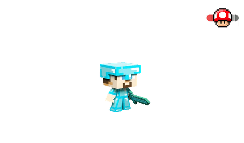 Minecraft Steve in Diamond Armor