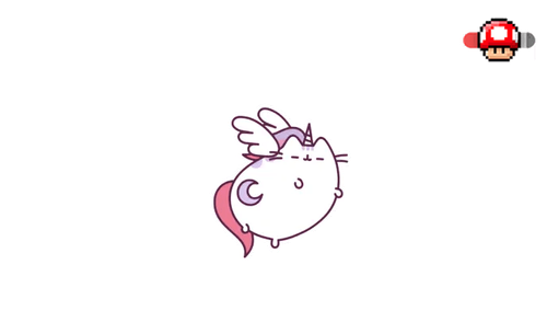 White Unicorn Pusheen